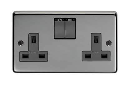 Added 34224 - BN Double 13 Amp Switched Socket - FTA To Basket