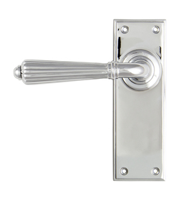 View Polished Chrome Hinton Lever Latch Set - 45317 offered by HiF Kitchens