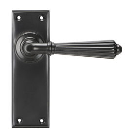 View Aged Bronze Hinton Lever Latch Set offered by HiF Kitchens