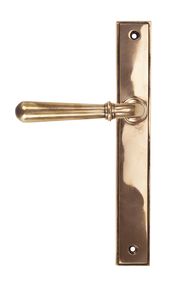 View 45432 - Polished Bronze Newbury Slimline Lever Latch Set - FTA offered by HiF Kitchens
