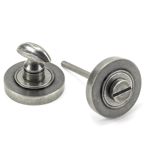 View 45751 - Pewter Round Thumbturn Set (Plain) - FTA offered by HiF Kitchens