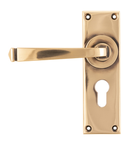 View 45790 - Polished Bronze Avon Lever Euro Set - FTA offered by HiF Kitchens