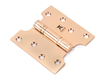 Added 46522 - Polished Bronze 4'' x 2'' x 4'' Parliament Hinge (pair) ss - FTA To Basket