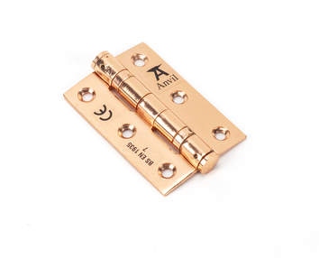 View 46525 - Polished Bronze 3'' Ball Bearing Butt Hinge (pair) ss - FTA offered by HiF Kitchens