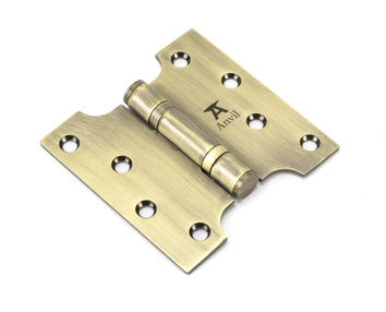 View 49551 - Aged Brass 4'' x 2'' x 4'' Parliament Hinge (pair) ss FTA offered by HiF Kitchens