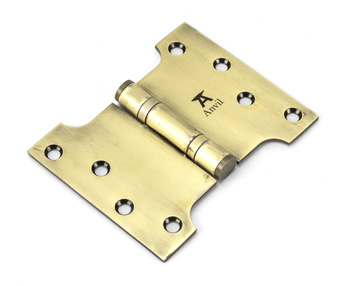 View 49552 - Aged Brass 4'' x 3'' x 5'' Parliament Hinge (pair) ss FTA offered by HiF Kitchens