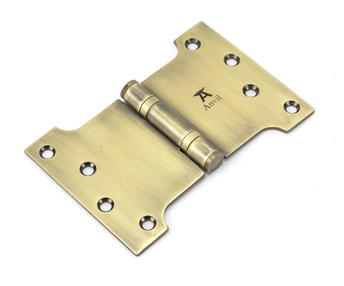 Added 49553 - Aged Brass 4'' x 4'' x 6'' Parliament Hinge (pair) ss FTA To Basket