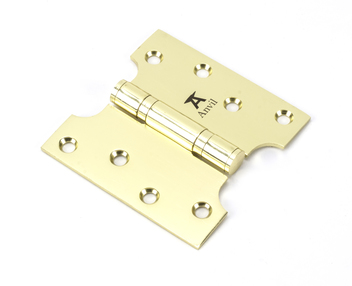 View 49554 - Polished Brass 4'' x 2'' x 4'' Parliament Hinge (pair) ss - FTA offered by HiF Kitchens