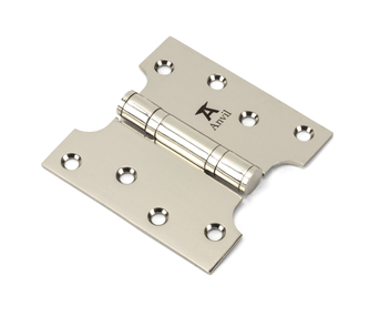 View 49563 - Polished Nickel 4'' x 2'' x 4'' Parliament Hinge (pair) ss - FTA offered by HiF Kitchens