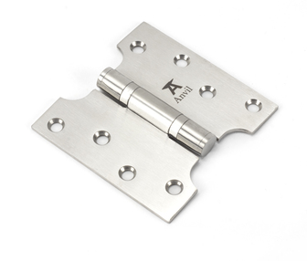 View Satin SS 4'' x 2'' x 4'' Parliament Hinge (pair) offered by HiF Kitchens