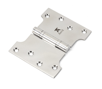 View 49578 - Polished SS 4'' x 3'' x 5'' Parliament Hinge (pair) - FTA offered by HiF Kitchens