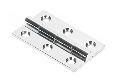 View 49586 - Polished Chrome 2'' Butt Hinge (pair) - FTA offered by HiF Kitchens