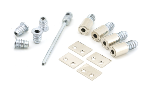 View 49590 - Polished Nickel Secure Stops (Pack of 4) - FTA offered by HiF Kitchens