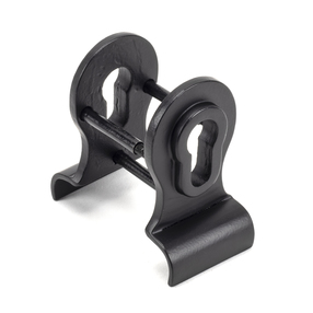 View Matt Black 50mm Euro Door Pull (Back to Back fixing) offered by HiF Kitchens