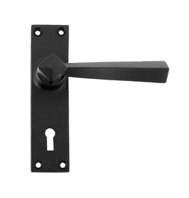 Added 73109 - Black Straight Lever Lock Set - FTA To Basket