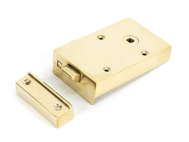 View 83571 - Polished Brass Right Hand Bathroom Latch - FTA offered by HiF Kitchens