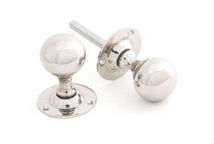 View 83632 - Polished Nickel Ball Mortice Knob Set - FTA offered by HiF Kitchens
