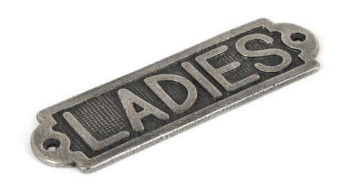 View 83685 - Antique Pewter Ladies Sign - FTA offered by HiF Kitchens