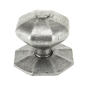 View 83778 - Pewter Octagonal Centre Door Knob - FTA offered by HiF Kitchens