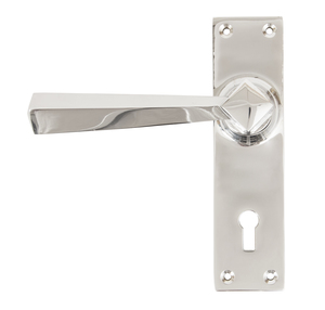 View Polished Chrome Straight Lever Lock Set offered by HiF Kitchens