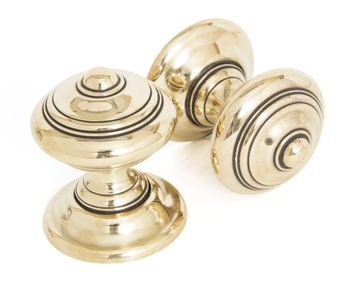 View 83864 - Aged Brass Elmore Concealed Mortice Knob Set FTA offered by HiF Kitchens