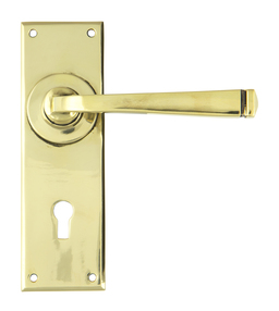 View Aged Brass Avon Lever Lock Set offered by HiF Kitchens