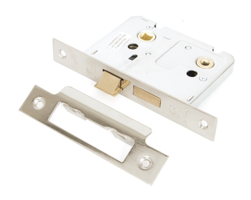 View 91086 - Nickel 3'' Bathroom Mortice Lock - FTA offered by HiF Kitchens