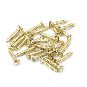 View 91264 - Polished Brass SS 6x¾'' Countersunk Raised Head Screws (25) - FTA offered by HiF Kitchens