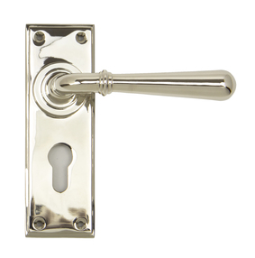 View 91431 - Polished Nickel Newbury Lever Euro Set - FTA offered by HiF Kitchens