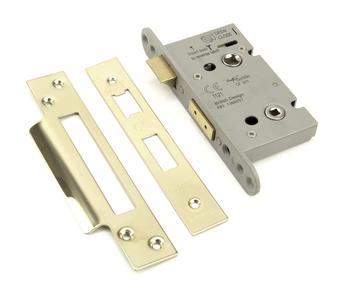 View 91835 - PVD 2 1/2'' Heavy Duty Bathroom Mortice Lock - FTA offered by HiF Kitchens