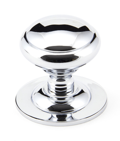 View 91978 - Polished Chrome Round Centre Door Knob - FTA offered by HiF Kitchens