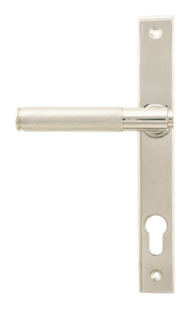 View 45526 - Polished Nickel Brompton Slimline Lever Espag. Lock Set - FTA offered by HiF Kitchens