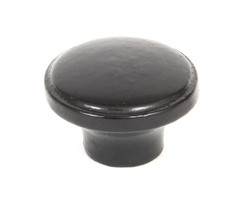 Added 33371 - From The Anvil Black Ribbed Cabinet Knob - FTA To Basket