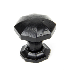 Added 33372 - From The Anvil Black Octagonal Cabinet Knob - Small - FTA To Basket