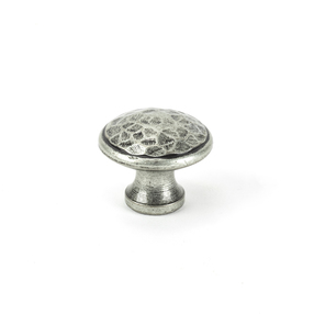 Added 33626 - From The Anvil Pewter Hammered Cabinet Knob - Medium - FTA To Basket