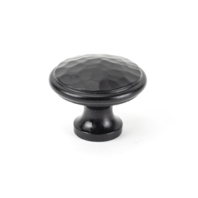 Added From The Anvil Black Hammered Cabinet Knob - Large 33993 To Basket