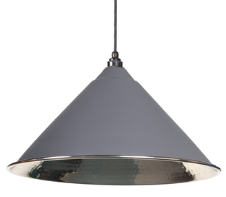 View 45433DG - From The Anvil Dark Grey Hammered Nickel Hockley Pendant - FTA offered by HiF Kitchens