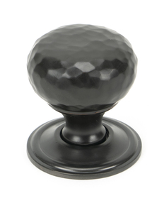 View 46024 - From The Anvil Aged Bronze Hammered Mushroom Cabinet Knob 32mm - FTA offered by HiF Kitchens
