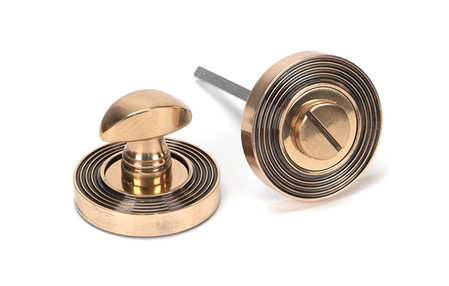 View 46111 - Polished Bronze Round Thumbturn Set (Beehive) - FTA offered by HiF Kitchens