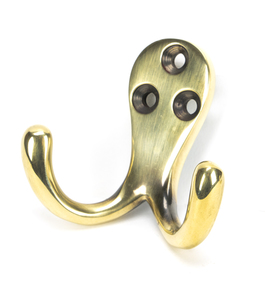 View From The Anvil Aged Brass Celtic Double Robe Hook 46296 offered by HiF Kitchens