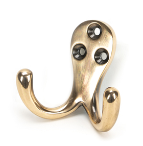 Added 46300 - From The Anvil Polished Bronze Celtic Double Robe Hook - FTA To Basket
