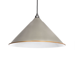 Added 49510WG - From The Anvil The Hockley Pendant in Warm Grey - FTA To Basket