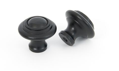 Added 83511 - From The Anvil Black Ringed Cabinet Knob - Small - FTA To Basket