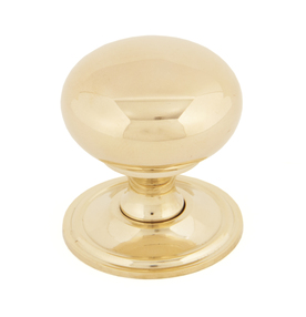 View From The Anvil Polished Brass Mushroom Cabinet Knob 38mm 83877 offered by HiF Kitchens