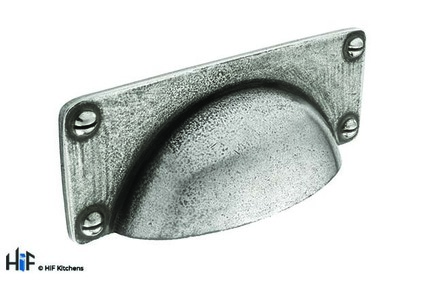 View H1055.96.PE Warwick Cup Handle Polished Pewter 96mm Hole Centre  offered by HiF Kitchens
