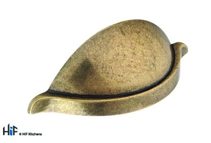 View H1105.64.BR Claremont Cup Handle Antique Bronze Effect 64mm Hole Centre offered by HiF Kitchens