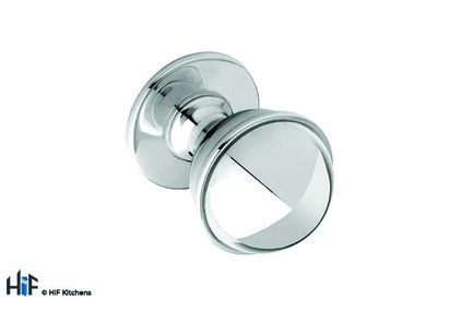 Added K877.35.CH Chatsworth Knob Polished Chrome Central Hole Centre To Basket