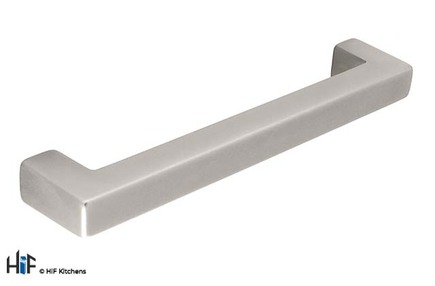 View H003.160.SF Blyth Kitchen D Handle Bright Steel Effect offered by HiF Kitchens