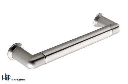 View H012.128.SS Alne D Handle Polished Stainless Steel Effect offered by HiF Kitchens