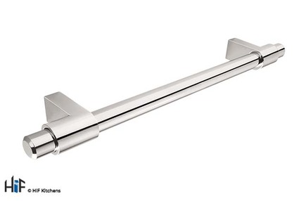 View H1002.160.BN Leeming Bar Handle Polished Nickel 160mm Hole Centre offered by HiF Kitchens